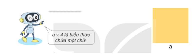 Toán 4 Bài 4 - Biểu thức chứa chữ - Hình 1