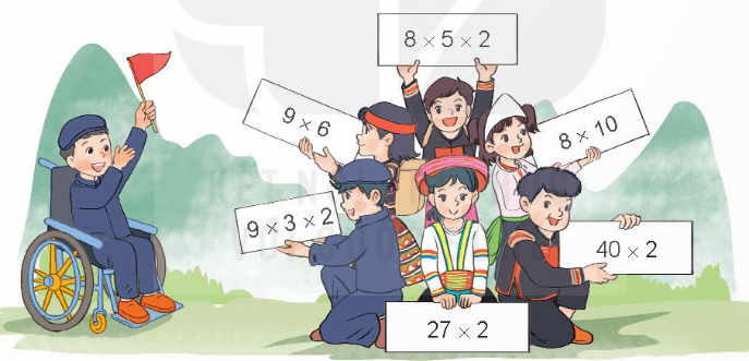 Toán 4 Bài 40 - Tính chất giao hoán và kết hợp của phép nhân - Hình 4