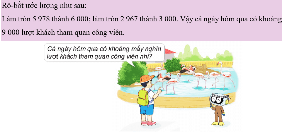 Toán 4 Bài 45 - Thực hành và trải nghiệm ước lượng trong tính toán - Hình 1