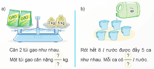 Toán 4 Bài 54 - Phân số và phép chia số tự nhiên - Hình 8