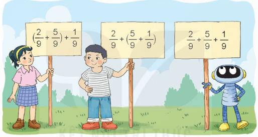 Toán 4 Bài 60 - Phép cộng phân số - Hình 8