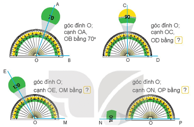Toán 4 Bài 7 - Đo góc, đơn vị đo góc - Hình 1