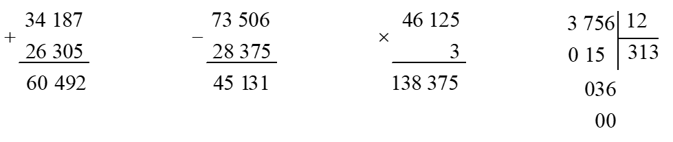 Toán 4 Bài 73 - Ôn tập chung - Hình 8