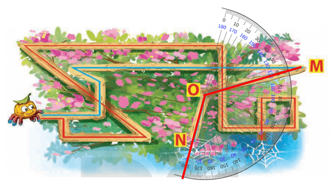 Toán 4 Bài 8 - Góc nhọn, góc tù, góc bẹt - Hình 6