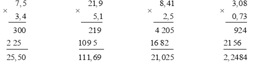 Toán 5 Bài 21 - Phép nhân số thập phân - Hình 6