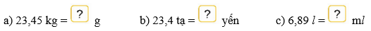 Toán 5 Bài 23 - Nhân, chia số thập phân với 10; 100; 1000; … hoặc với 0,1; 0,01; 0,001; … - Hình 1