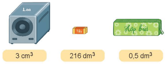 Toán 5 Bài 46 - Xăng-ti-mét khối. Đề-xi-mét khối - Hình 10