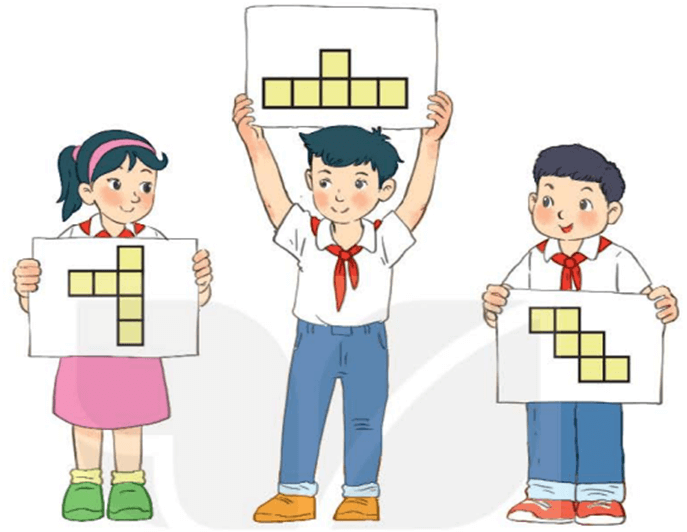 Toán 5 Bài 49 - Hình khai triển của hình lập phương, hình hộp chữ nhật và hình trụ - Hình 11