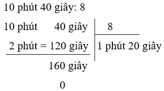 Toán 5 Bài 58 - Nhân, chia số đo thời gian với một số - Hình 7