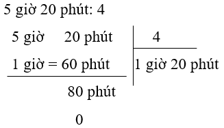 Toán 5 Bài 58 - Nhân, chia số đo thời gian với một số - Hình 8