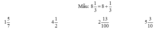 Toán 5 Bài 7 - Hỗn số - Hình 3