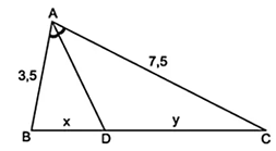 Hình 5: Tính chất đường phân giác của tam giác lớp 8 (Lý thuyết Toán 8 Kết nối tri thức) (ảnh 5)