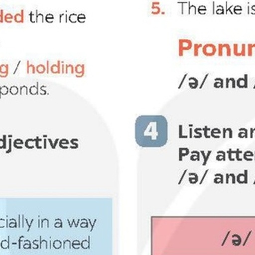 Unit 2 A Closer Look 1 - Vocabulary and Pronunciation