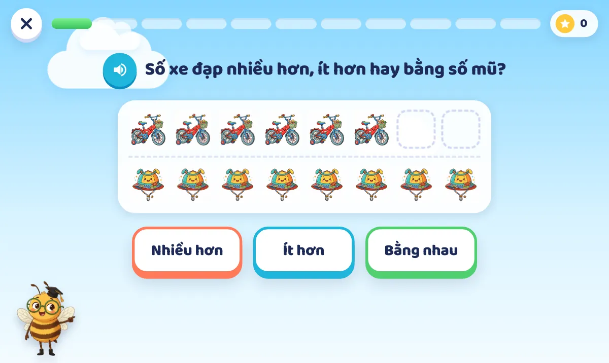 Giao diện Đảo Toán học trên MasterSchool